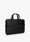 Tommy Hilfiger Pebble Leather Laptop Bag, Black