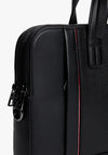 Tommy Hilfiger Pebble Leather Laptop Bag, Black