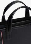 Tommy Hilfiger Pebble Leather Laptop Bag, Black