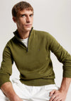Tommy Hilfiger Pima Cotton Half Zip Sweater, Putting Green
