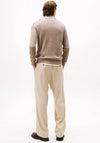 Tommy Hilfiger Pima Cotton Half Zip Sweater, Taupe Heather