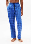 Tommy Hilfiger Plaid Drawstring Pyjama Bottoms, Verona Blue