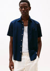 Tommy Hilfiger Flex Poplin Short Sleeve Shirt, Navy