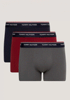 Tommy Hilfiger Premium Essentials 3 Pack Trunks, Rouge Multi