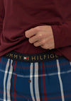 Tommy Hilfiger Pyjama Set, Burgundy & Navy