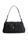 Tommy Hilfiger Quilted TH Monogram Shoulder Bag, Black