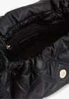 Tommy Hilfiger Quilted TH Monogram Shoulder Bag, Black