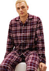 Tommy Hilfiger Relaxed Flannel Pyjama Set, Burgundy Multi