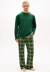 Tommy Hilfiger Relaxed Flannel Pyjama Set, Ornamental Green