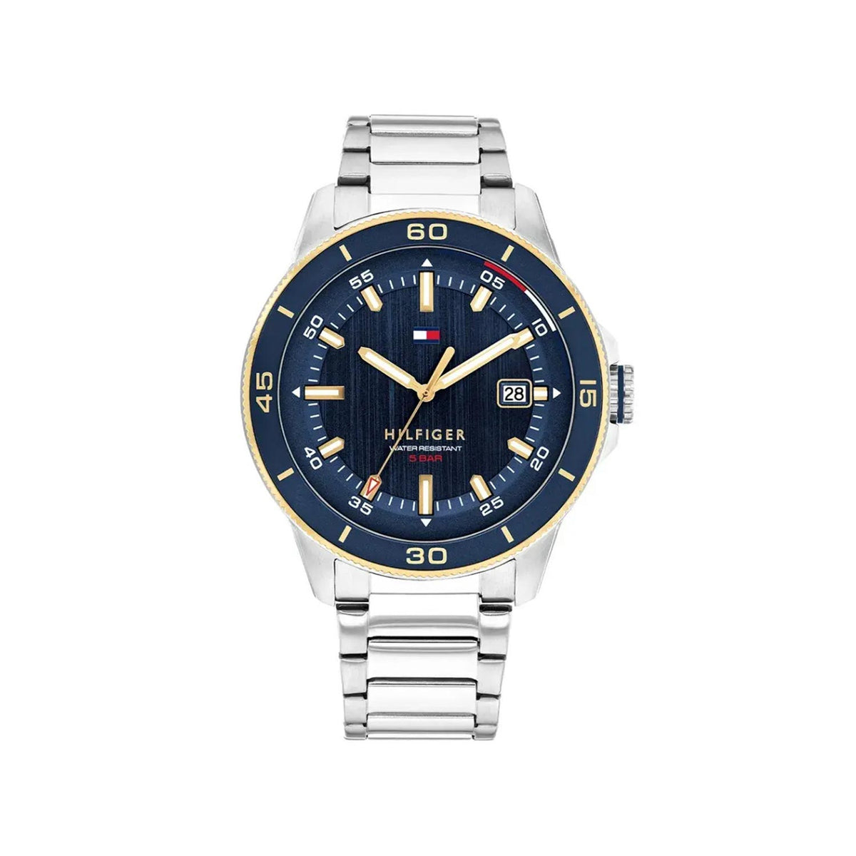 Tommy Hilfiger Men’s Remy Watch, Silver & Navy