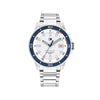 Tommy Hilfiger Men’s Remy Watch, Silver & Navy