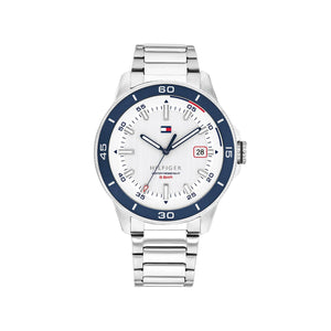 Tommy Hilfiger Men’s Remy Watch, Silver & Navy