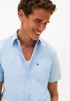 Tommy Hifiger Seersucker Short Sleeve Shirt, Sweet Blue