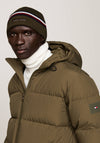 Tommy Hilfiger Signature Tape Beanie, Army Green
