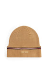 Tommy Hilfiger Signature Tape Wool Blend Beanie, Beige