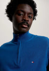 Tommy Hilfiger Signature Tape Half Zip Sweater, Deep Indigo