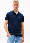 Tommy Jeans Slim Placket Polo Shirt, Dark Night Navy