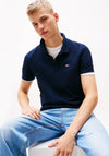 Tommy Jeans Slim Placket Polo Shirt, Dark Night Navy