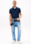 Tommy Jeans Slim Placket Polo Shirt, Dark Night Navy