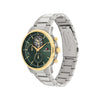Tommy Hilfiger Men’s Stewart Green Dial Watch, Silver & Gold