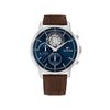 Tommy Hilfiger Men’s Stewart Watch, Silver & Brown