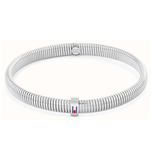 Tommy Hilfiger Stretch Bangle, Silver