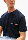 Tommy Hilfiger Stripe Pocket T-Shirt, Navy