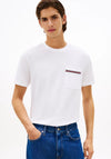 Tommy Hilfiger Stripe Pocket T-Shirt, White
