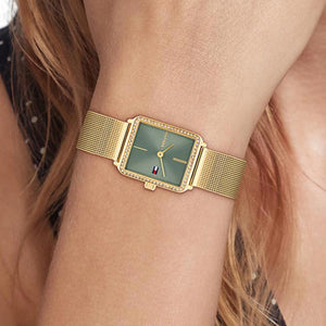 Tommy Hilfiger Ladies Tea Watch, Gold & Sage Green