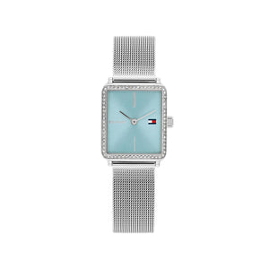 Tommy Hilfiger Ladies Tea Watch, Silver & Blue