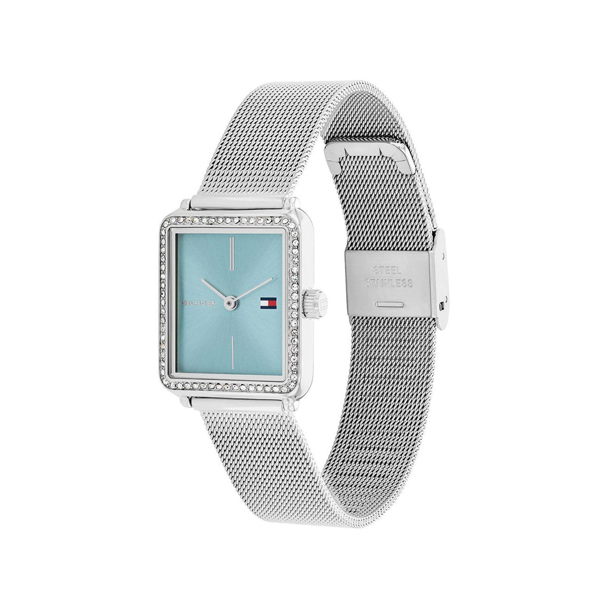 Tommy Hilfiger Ladies Tea Watch, Silver & Blue