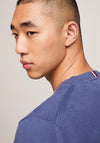 Tommy Hilfiger Textured Knit Crew Neck Sweater, Faded Indigo