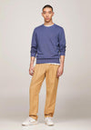 Tommy Hilfiger Textured Knit Crew Neck Sweater, Faded Indigo