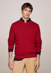Tommy Hilfiger Textured Knit Crew Neck Sweater, Royal Berry