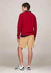 Tommy Hilfiger Textured Knit Crew Neck Sweater, Royal Berry