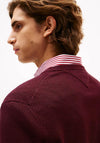 Tommy Hilfiger Textured Knit Sweater, Deep Burgundy