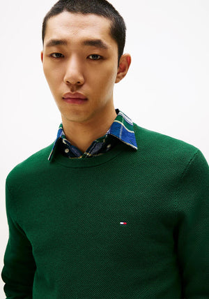 Tommy Hilfiger Textured Knit Sweater, Ornamental Green