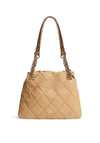 Tommy Hilfiger TH Monogram Quilted Small Tote Bag, Sand Beige