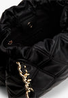 Tommy Hilfiger TH Monogram Quilted Small Tote Bag, Black