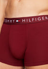Tommy Hilfiger TH Original 3 Pack Trunks, Burgundy Multi