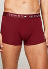 Tommy Hilfiger TH Original 3 Pack Trunks, Burgundy Multi