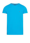 Tommy Hilfiger Logo Tipped T-Shirt, Cerulean Aqua