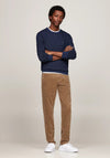 Tommy Hilfiger Two-Tone Pima Cotton Cashmere Sweater, Navy