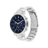 Tommy Hilfiger Men’s Tyson Watch, Silver & Navy