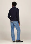Tommy Hilfiger Waffle Knit Quarter Zip Sweater, Desert Sky