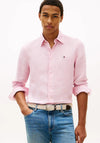 Tommy Hilfiger Washed Pure Linen Shirt, Pink