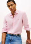 Tommy Hilfiger Washed Pure Linen Shirt, Pink