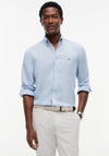Tommy Hilfiger Washed Pure Linen Shirt, Sky Blue