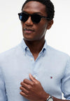 Tommy Hilfiger Washed Pure Linen Shirt, Sky Blue