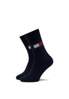 Tommy Jeans 2 Pack Flag Socks, Navy